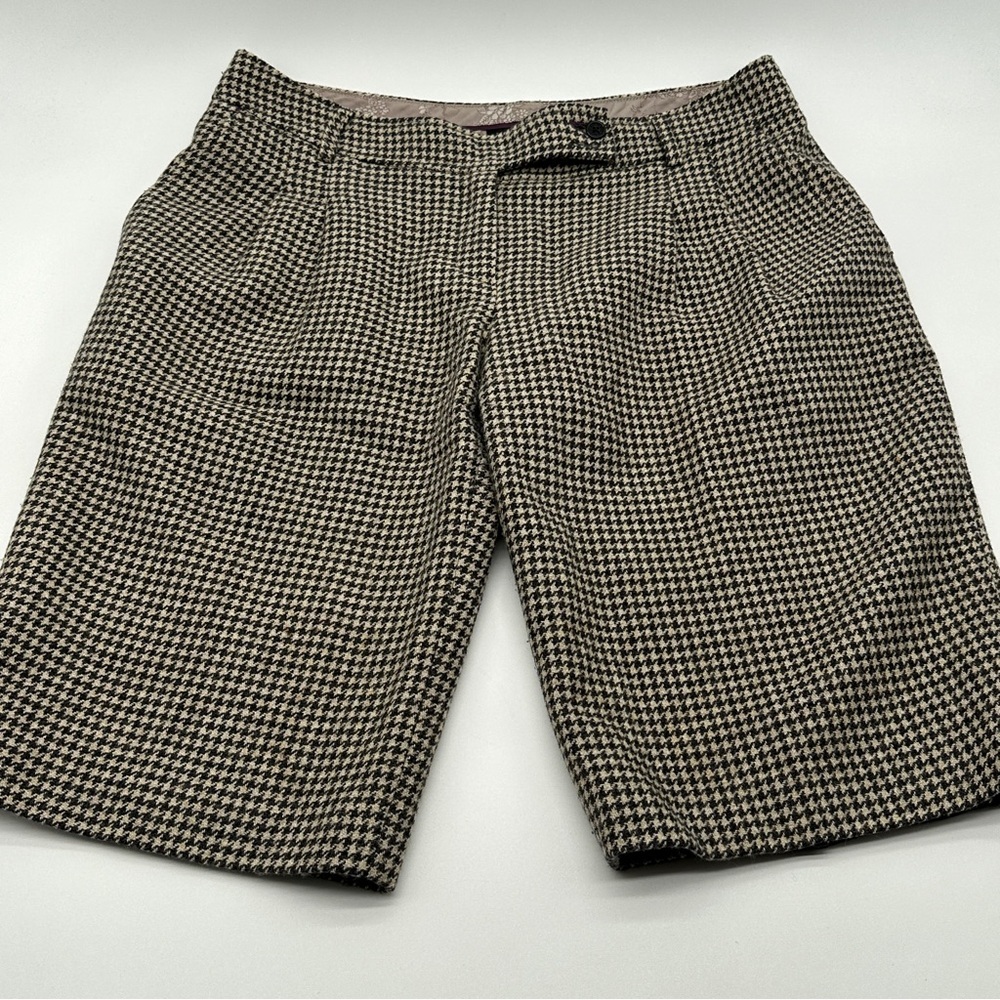 Ted Baker London Mens Shorts Blue Brown Small‎ Plaid 100% Cotton 4